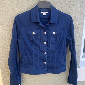 Nautical blue denim jacket